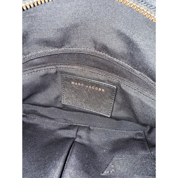 Marc Jacobs Black Nylon & Leather Satchel Purse With Gold Hardware - Picture 14 of 16